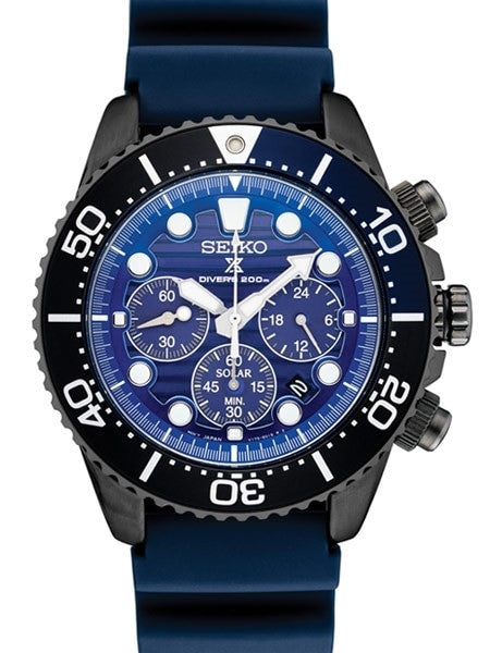 Seiko Special Edition, Save the Ocean Prospex Solar Quartz Chronograph #SSC701
