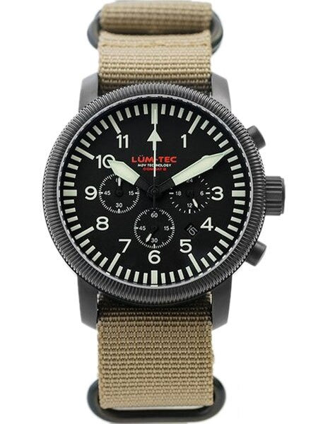 Lum-Tec Combat 42 Chronograph Watch with Double Curved Sapphire Crystal #Combat B42