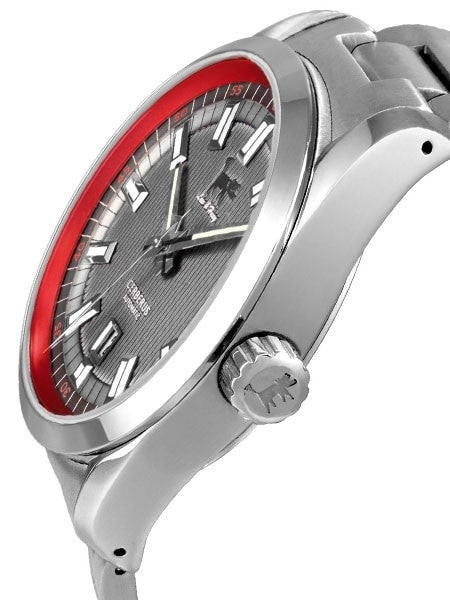 Lew and Huey Sporty Cerberus Automatic Dress Watch with 42mm SS Case  #Cerberus_grey
