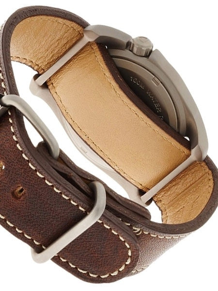 Bertucci A-2T Titanium Watch, 10-Year Lithium Battery, Horween Leather #12712