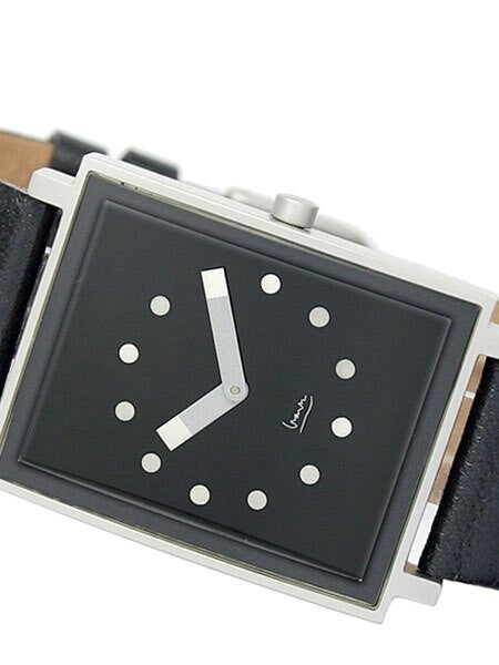 Projects Shenandoah Quartz Dress Watch with Black Leather Strap #9707