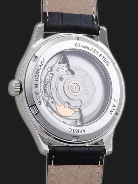 Aristo 4H70 Classic Swiss Automatic Dress Watch with White Dial