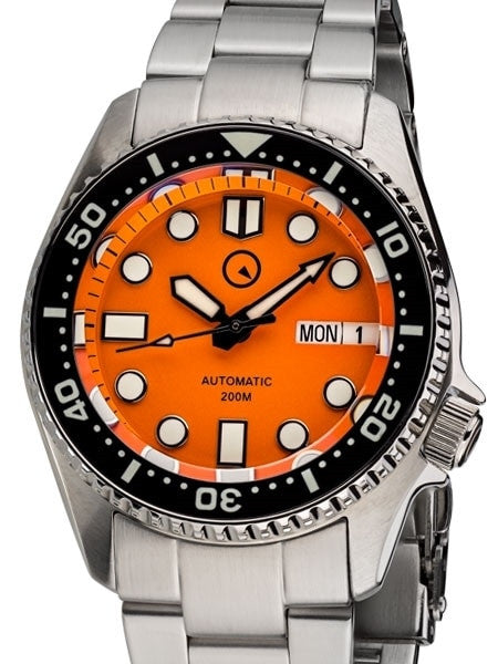 Islander 38mm Automatic Dive Watch with Solid-Link Bracelet, AR Sapphire Crystal, and Luminous Ceramic Bezel Insert #ISL-22