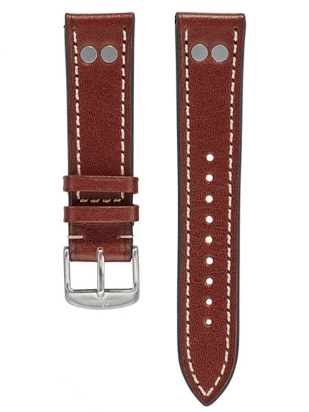 Laco WWII-Style Leather Pilot Strap with Rivets and Easy Breather Construction #Laco-BR