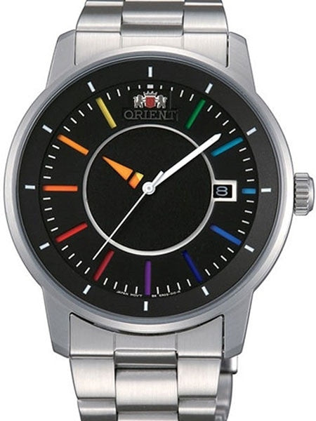 Orient 21-Jewel Automatic Disk Watch with Unique Rotating Hour Hand #ER0200DW