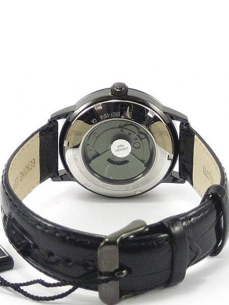 Orient Symphony Automatic Dress Watch with Black Dial, Black PVD Case #ER27001B