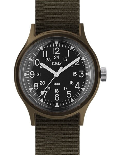 Timex 34mm MK1 Resin Quartz Watch with Black Dial and Nylon Strap #TW2P88400VQ