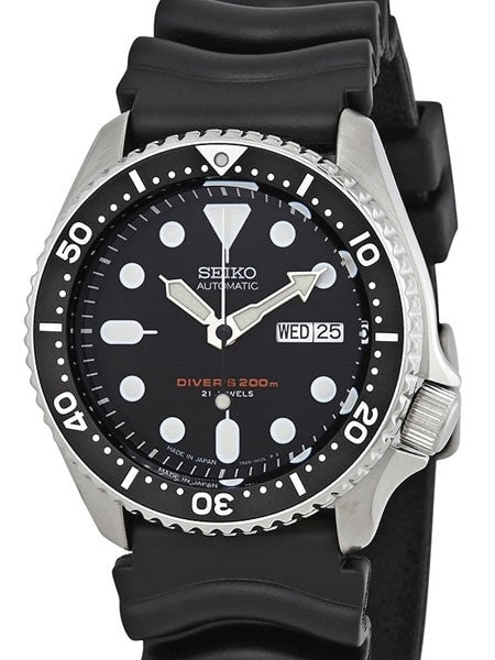 Scratch and Dent - Seiko Automatic Dive Watch with Offset Crown and Rubber Dive Strap #SKX007J 20