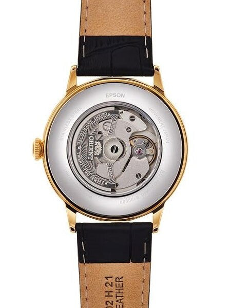 Orient Bambino 5th-Gen Automatic Dress Watch with White Dial, Arabic Numerals #RA-AC0002S10A