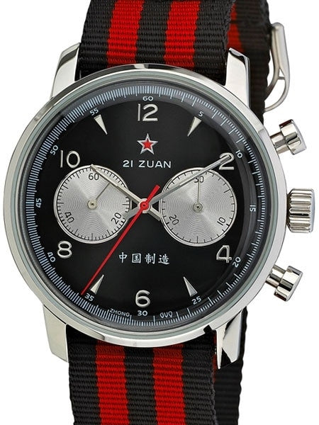 Seagull 1963 Hand Wind Mechanical Chronograph with Black Dial #6488-2901B