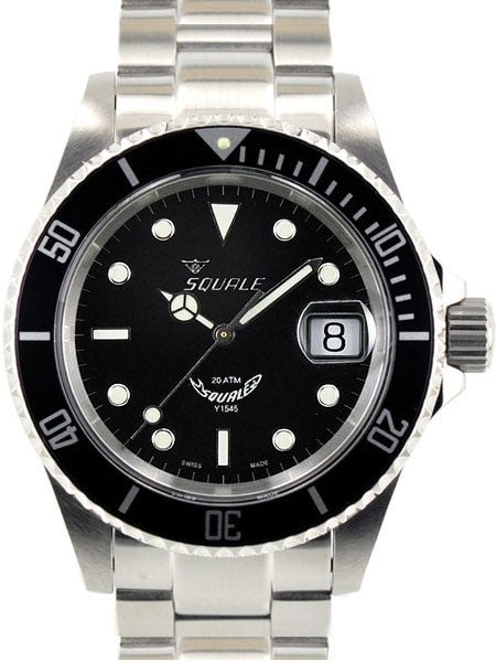Squale 200 meter Classic Swiss Automatic Dive watch with Sapphire Crystal #1545-C