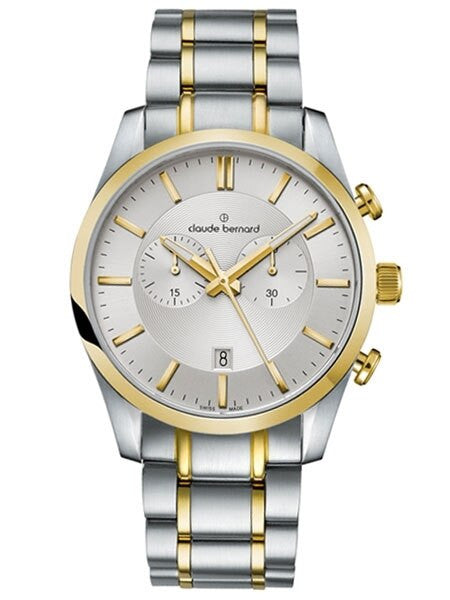 Claude Bernard Swiss Chronograph Dress Watch with Sapphire Crystal #10104-357J-AID2
