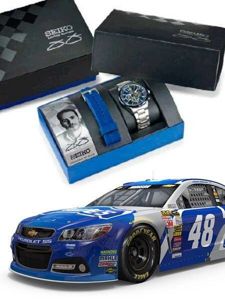 Seiko Jimmie Johnson, Special Edition Solar Chronograph with 24-Hour Sub-Dial #SSC505