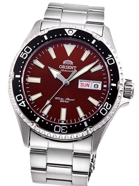 Orient Kamasu Red Dial Automatic Dive Watch with Sapphire Crystal #RA-AA0003R19A