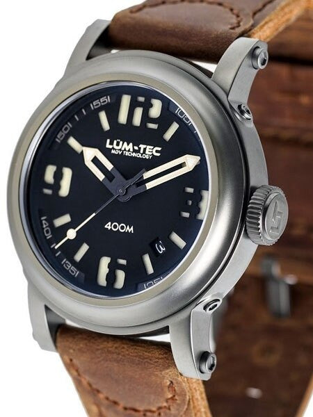 Lum-Tec 42mm High-Beat Automatic Watch with AR Sapphire Crystal #400M-3