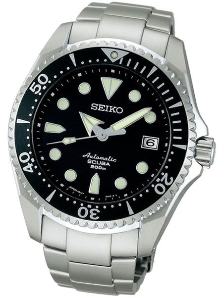 Seiko Shogun Prospex Automatic Dive Watch with Dia-Shield Titanium Case and Bracelet #SBDC007