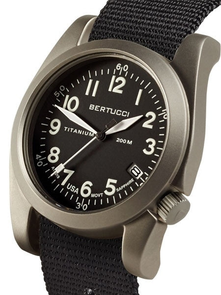 Bertucci  A-11T Americana Titanium Watch with Black Nylon Strap #13330