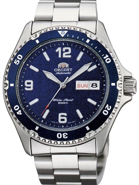 Scratch and Dent - Orient Mako II Blue Dial Automatic Dive Watch with SS Bracelet #AA02002D 4