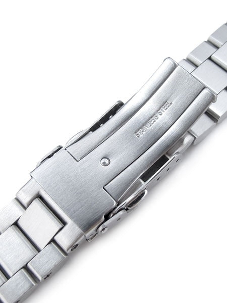 Strapcode 22mm Endmill Stainless Steel Watch Bracelet, Straight End #SS221803B033S