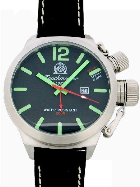 Tauchmeister T0164 Retro Military Divers Watch with Alarm Function