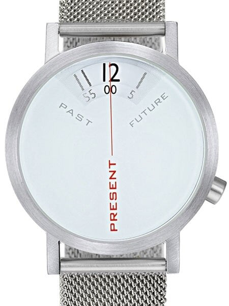 Projects 40mm Past, Present and Future Quartz Watch with Mesh Band  #7214GM-40