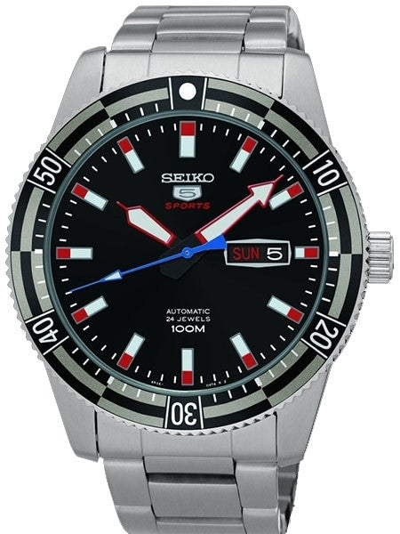 Seiko 5 Sports Automatic Watch with Hand Winding and Hacking