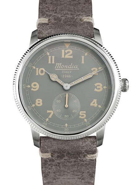 Mondia 1946 Quartz Watch with Coin-Edge Bezel #MI755SS-01GY-CP
