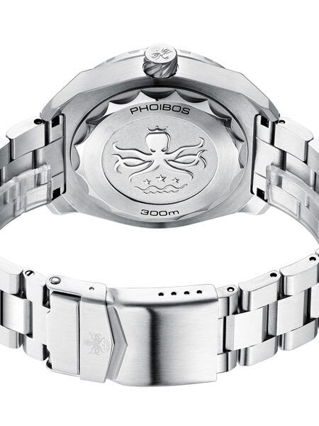 PHOIBOS Proteus 300-Meter Automatic Dive Watch with Meteorite Dial, AR Double Dome Sapphire Crystal #PY024F
