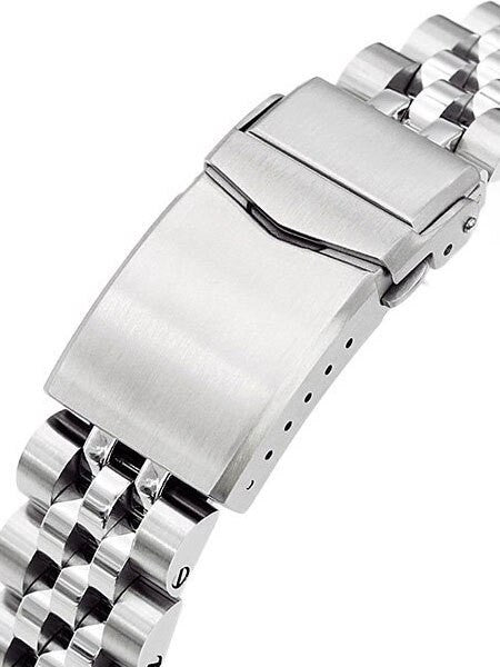 Strapcode 22mm ANGUS-J âLouisâ 316L Stainless Steel Watch Bracelet for Orient Neptune #SS221820RP081