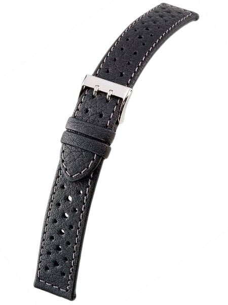 Di-Modell Rallye Waterproof, Aerated Leather Watch Strap with Double Prong Buckle #123010
