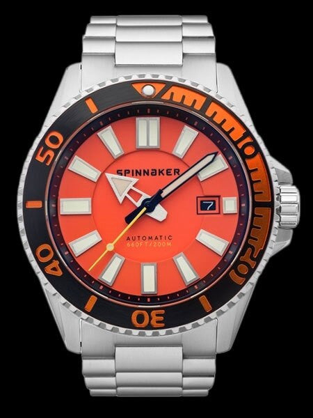 Spinnaker Automatic 200 Meter Dive Watch with Stainless Steel Bracelet #SP-5074-44