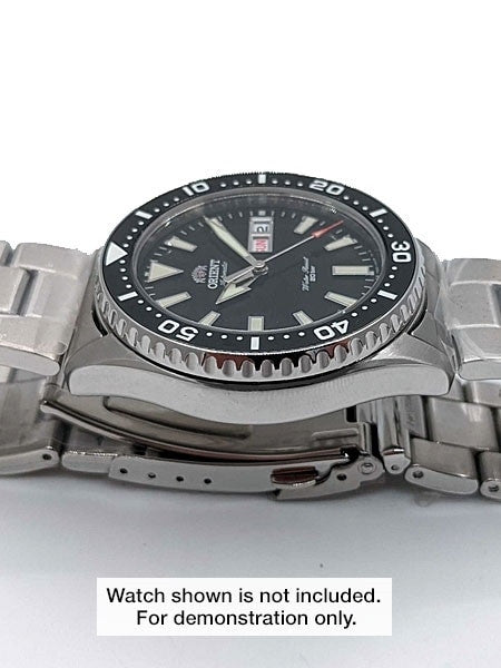 Polished Stainless Steel (Sub-Style) Bezel for Orient Kamasu watches #B15-P