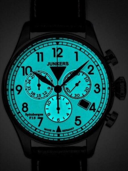 Junkers Spitzbergen F13 Chronograph with Fully Luminous Dial #6186-5