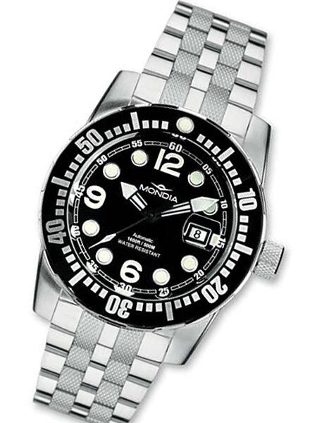 Mondia Wave 500 Meter Swiss Automatic Dive Watch with Helium Release #1-703-1