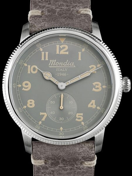 Mondia 1946 Quartz Watch with Coin-Edge Bezel #MI755SS-01GY-CP