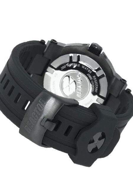Reactor Trident 200 Meter Dive Watch with Never Dark Illumination, Black SS Case #59805