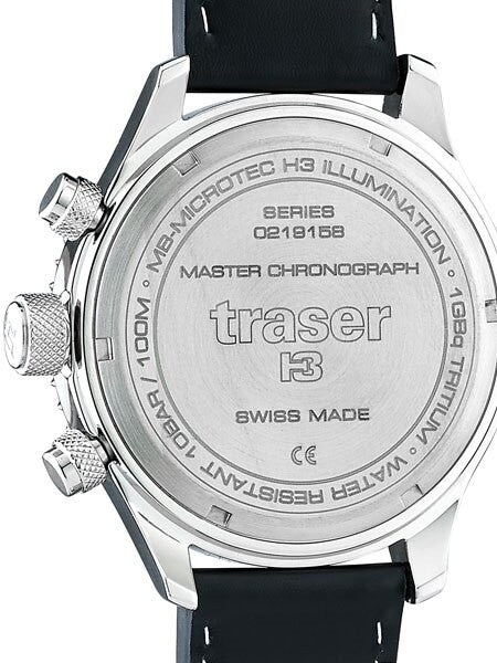 Sample Sale - Traser Master Prestige Chronograph Watch with Sapphire Crystal, 12-Hour Totalizer  #105880