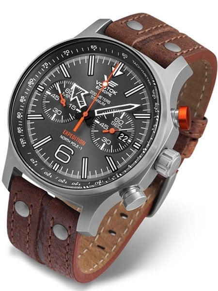 Vostok-Europe Expedition North Pole Chronograph with 47mm Titanium Case #595H298