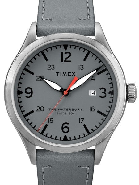 Timex 40mm Waterbury Quartz Watch with Grey Dial and INDIGLO Night-Light #TW2R71000VQ