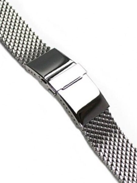 STAIB Polished Mesh Bracelet #STEEL-2784-20704APB-P (Straight End, 22mm)
