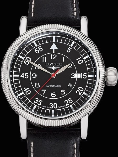 Elysee Ilos Aviator Automatic with 44mm Case and Coin-Edge Bezel #17001
