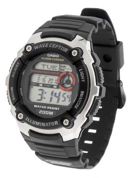 Casio Multi-Band ATOMIC Wave Ceptor Chronograph Alarm Watch #WV-200A-1AV