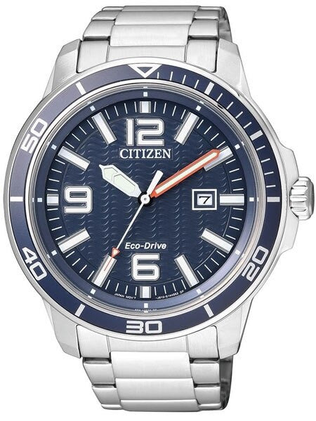 Scratch and Dent - Citizen Eco-drive Sport Watch with Stainless Steel Bracelet #AW1520-51L
