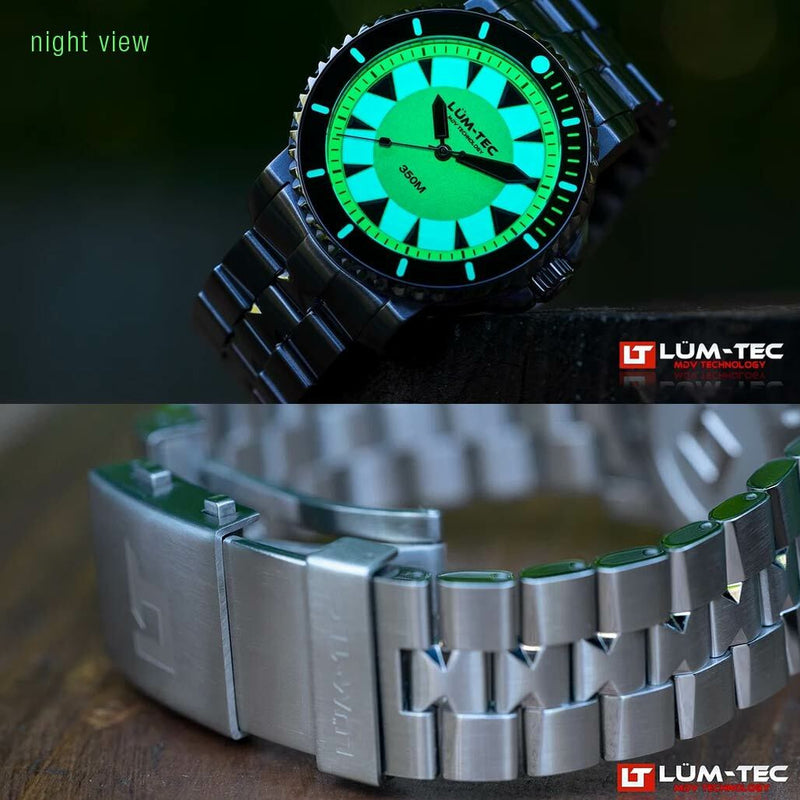 Lum-Tec 43mm Swiss Automatic, Anti-Magnetic 350 meter Dive Watch #350M-4
