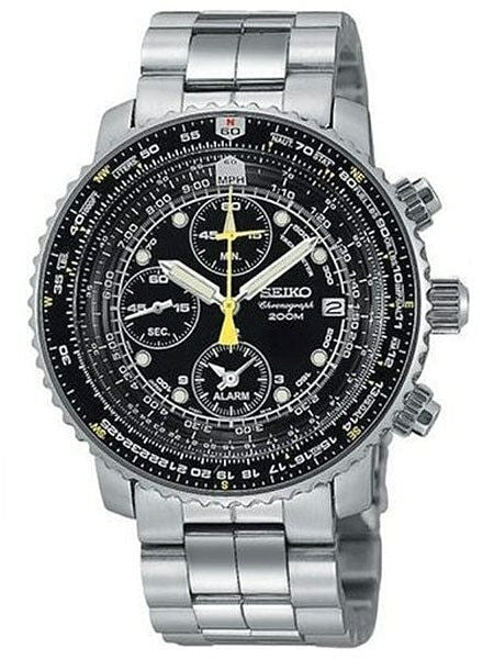 Scratch and Dent - Seiko SNA411 SNA411P SNA411P1 Quartz Flight
