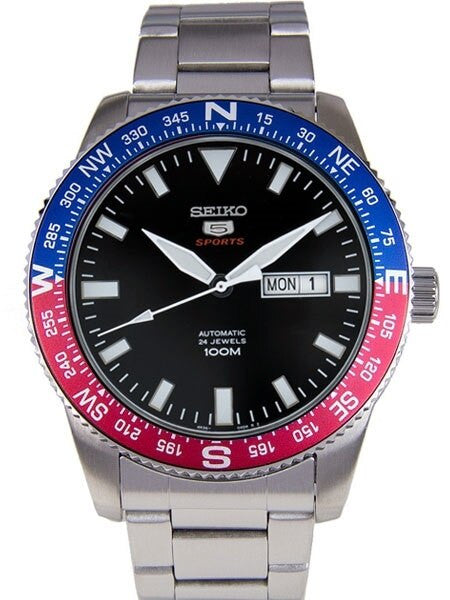 Seiko 5 Sports 24-Jewel, Automatic with Rotating Compass Bezel #SRP661K1