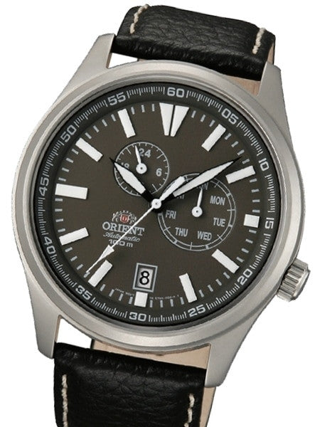 Orient 21-Jewel Automatic Field Watch with 24-Hour Sub-Dial #ET0N002K