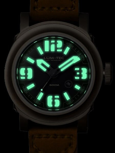 Lum-Tec 48mm High-Beat Automatic Watch with AR Sapphire Crystal #600M-3