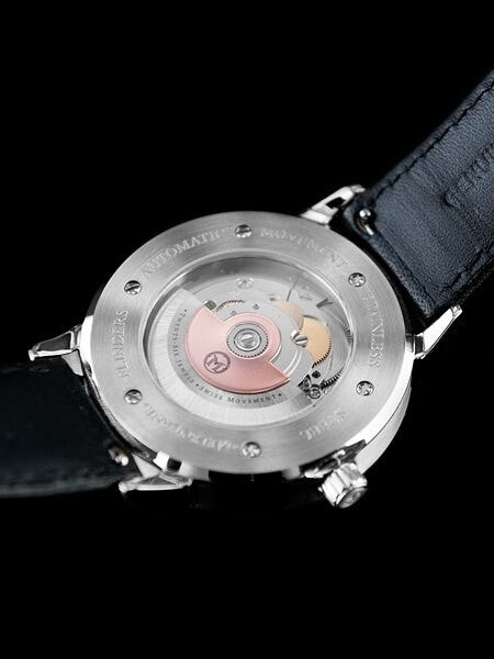Melbourne Flinders Swiss Automatic Dress Watch with White Dial, Sapphire Crystal #FL.40.A.3HD.05