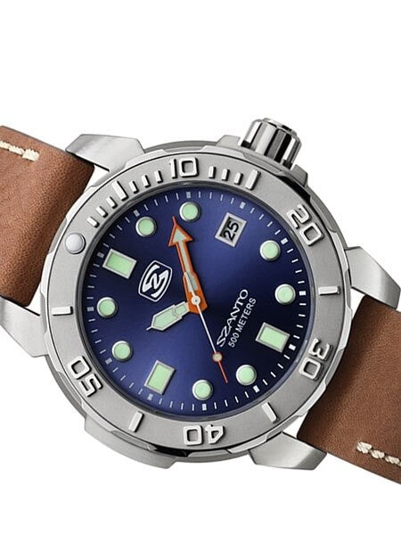 Szanto 47mm Stainless Steel, 500 Meter Quartz Dive Watch #5103